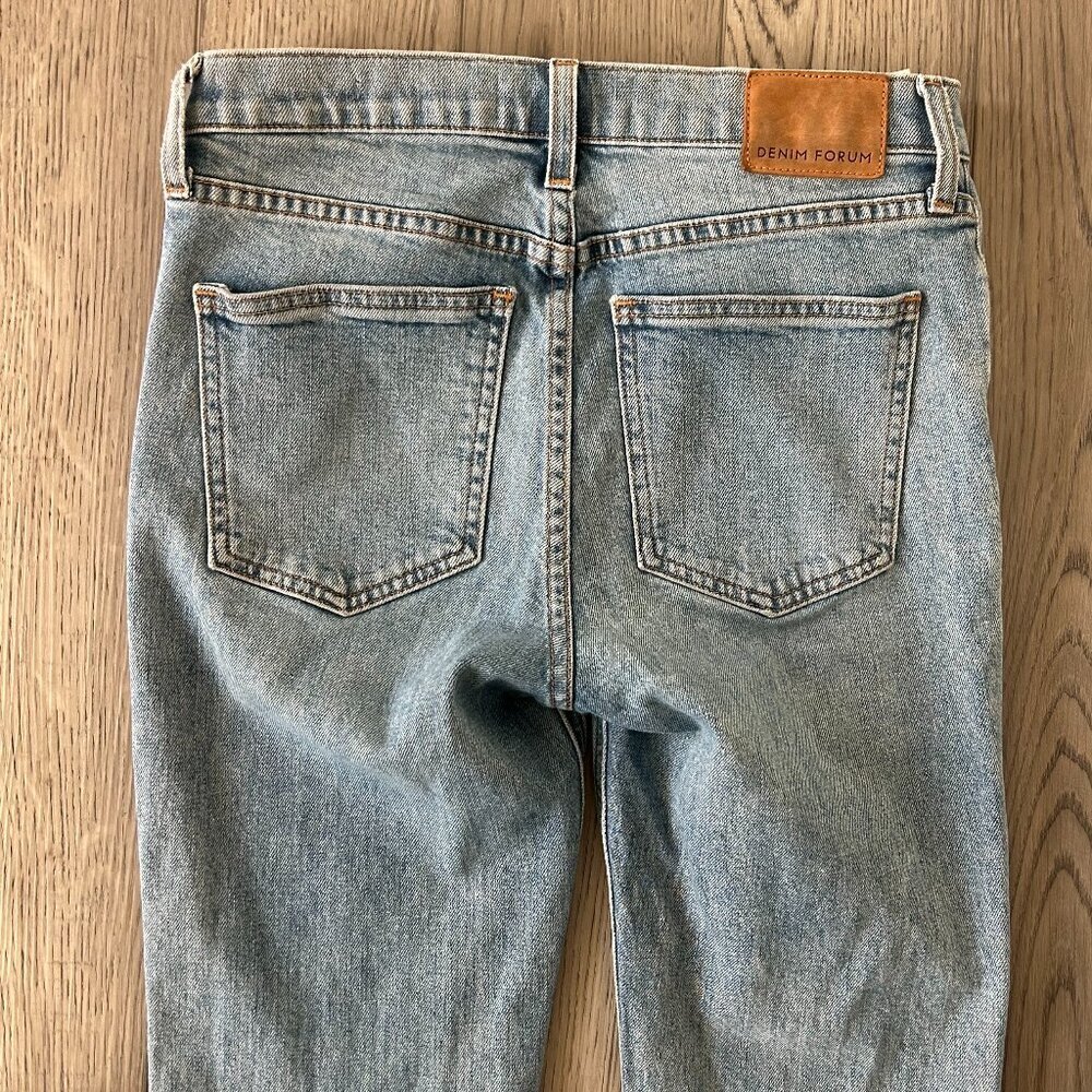 Denim Forum Yoko Mid Rise Skinny Jeans Size 27 28L Organic Cotton - Picture 11 of 12